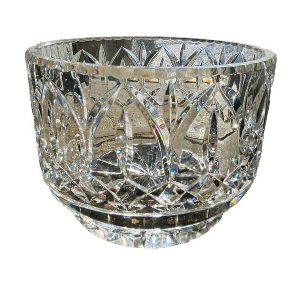 Vintage Astor Crystal Bowl Round Clear Glass Centerpiece - Picture 3 of 16